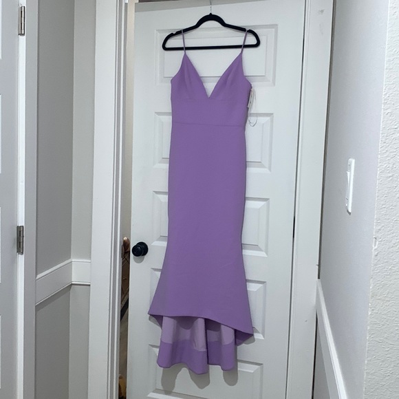 CHRISTIAN SIRIANO V-Neck High/Low Slip Dress Size 6 NWT - Picture 6 of 9